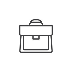 Briefcase line icon