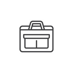 Laptop bag line icon