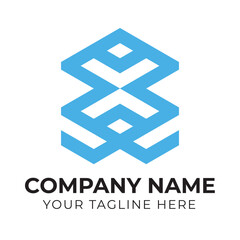 Professional minimalist abstract logo design template for your business