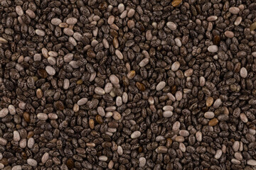 Chia seeds closeup