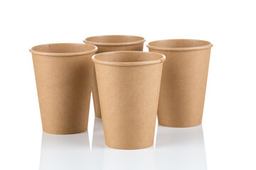 Empty Paper cups background