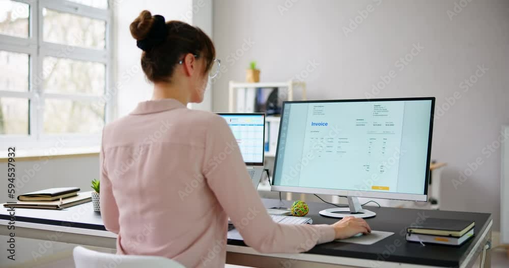 Poster using corporate invoice spreadsheet