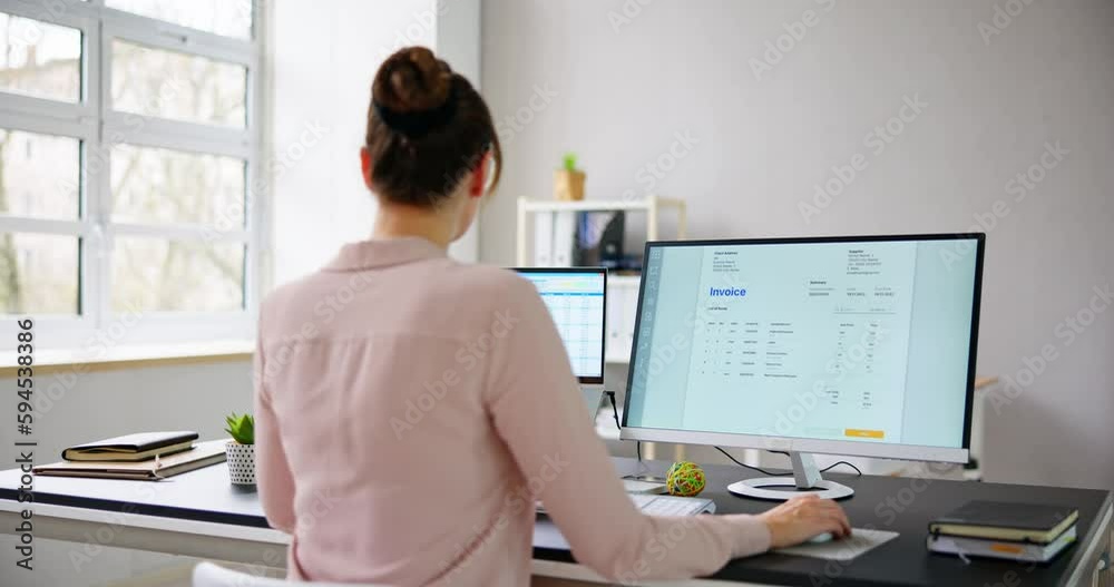 Poster using corporate invoice spreadsheet