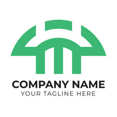 Professional creative modern abstract business M letter logo design template