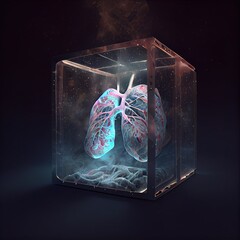 Lungs in box