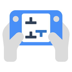 A flat design, icon of mobile game