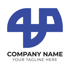 Obraz premium Corporate minimalist abstract business logo design template