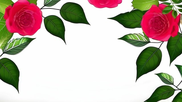 rose floser illustration Generative AI