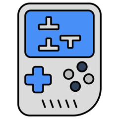 Brick game icon, editable vector