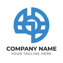 Creative abstract business logo design template