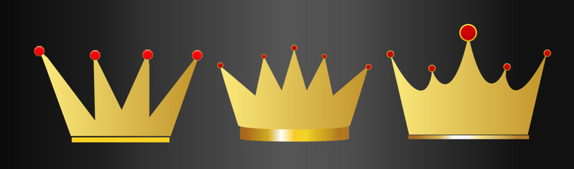 Golden crown, Royal Crown vector