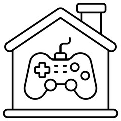 Obraz premium Modern design icon of game house 