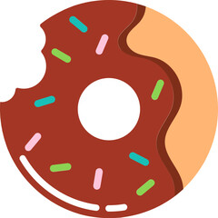 Donut with Sprinkles Doughnut Vector and Art clip Design