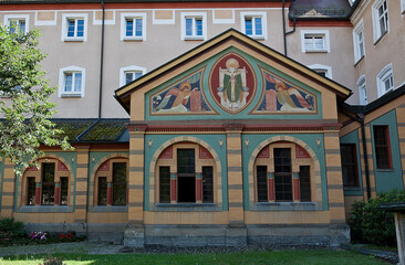 Obraz premium Teilansicht des Benediktinerklosters, Beuron, Deutschland