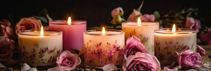 Scented Candles in a Field of Fragrant Roses