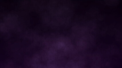 Purple smoke on dark background. Dynamic abstract fog. 3D rendering.