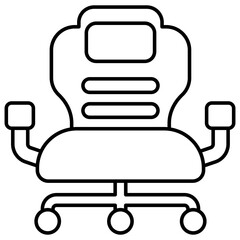 Premium download icon of swivel chair 