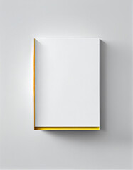 Empty frame with copy space on the wall, created with generative AI