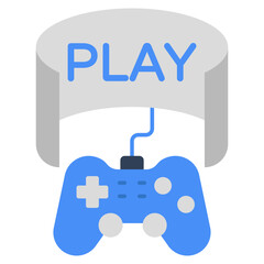 Modern design icon of play video game