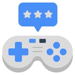 Editable design icon of game chat