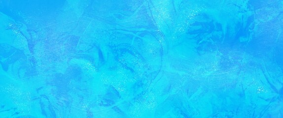 青色の水彩絵の具を塗った色斑テクスチャ