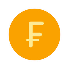 franc flat icon