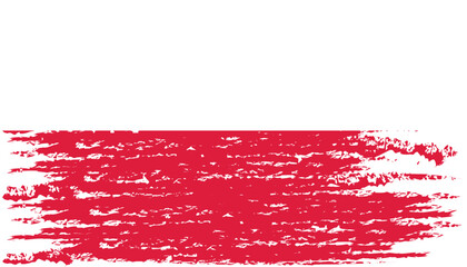 Brushstroke flag of POLAND