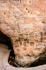 Gutmana Cave, cliff, Sigulda, Latvia