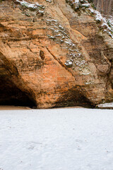 Gutmana Cave, cliff, Sigulda, Latvia