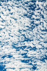 a blue sky with white clouds