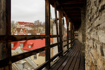 Fototapeta na wymiar old town buildings, Tallinn, Estonia