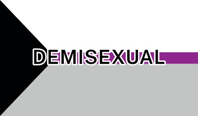 View of International Demisexual Pride Flag