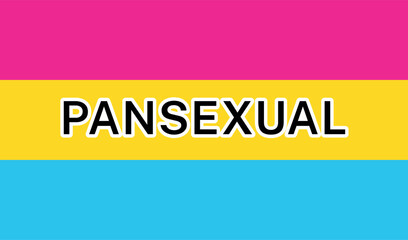 Fototapeta premium View of International Pansexual Pride Flag