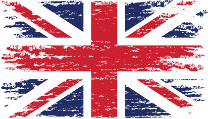 Fototapeta premium Brushstroke flag of UNITED KINGDOM