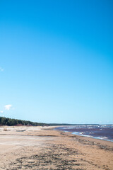 blue water and waves, latvia, Baaltic sea, beach