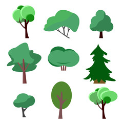 Fototapeta premium collection of trees