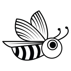 Bee Drawing Outline