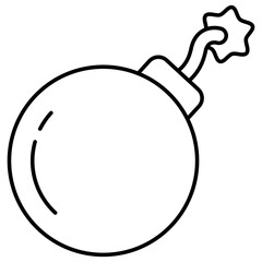 A flat design, icon of bomb