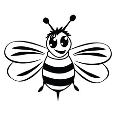 Bee Drawing Outline