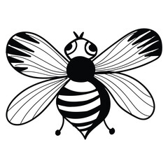 Bee Drawing Outline