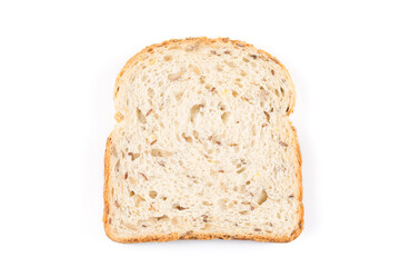 fresh bread on white