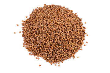 Pile of buckwheat seeds