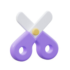 3D Scissor Illustration