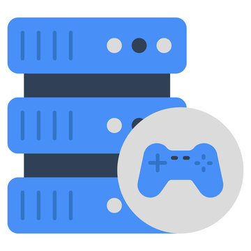 A unique design icon of game server 