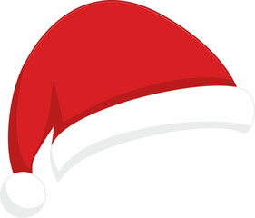 Christmas Santa Claus hat. New Year red hat.