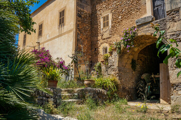 Fototapeta na wymiar Felanitx Mallorca Balearic Islands old town farm house finca casa