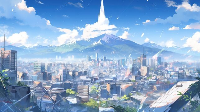 Tokyo Landscape Anime Wallpaper