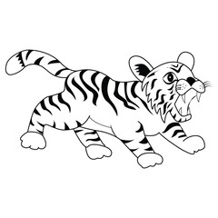 Cat Drawing Outline Design