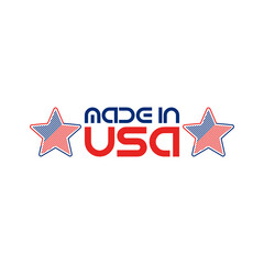 Fototapeta premium Made in USA icon isolated on transparent background