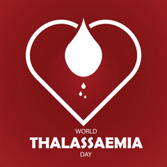 Vector illustration on the theme of world Thalassemia Day  8 May. 